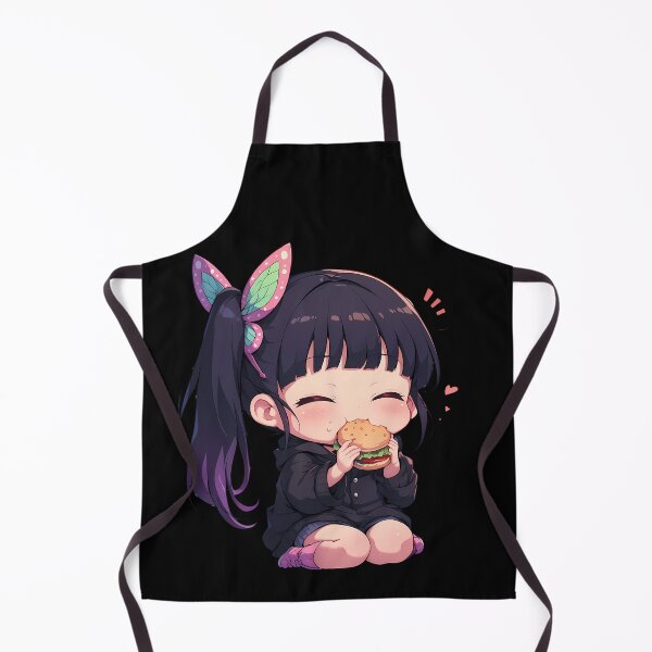 Item preview, Kanao Tsuyuri Demon Slayer Chibi Burger Sweet Butterfly Smile designed and sold by earlobejerk.