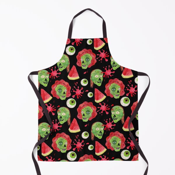 Item preview, Zombie Eating Watermelon Funny Pattern For Summerween - Black  designed and sold by CanisArtStudio.