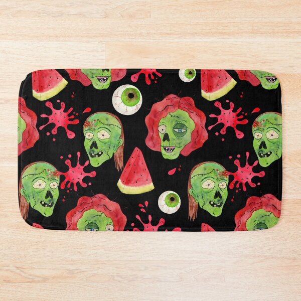 Item preview, Zombie Eating Watermelon Funny Pattern For Summerween - Black  designed and sold by CanisArtStudio.
