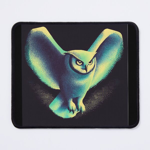Item preview, Midnight Halftone Owl designed and sold by ClubVacay.