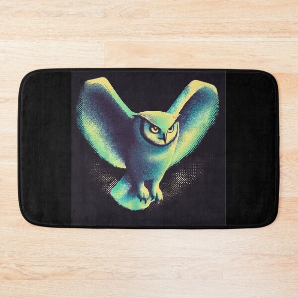 Item preview, Midnight Halftone Owl designed and sold by ClubVacay.