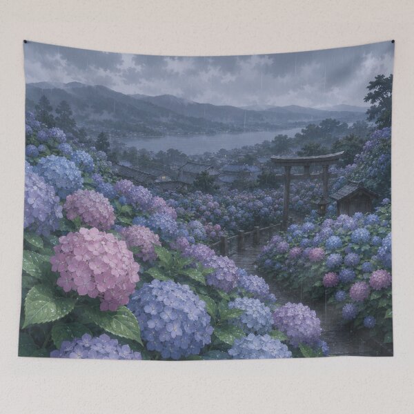 Item preview, Rainy Hydrangea Garden Shrine designed and sold by 0606PM.