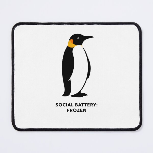 Item preview, Social Battery Frozen Penguin designed and sold by vladvin.
