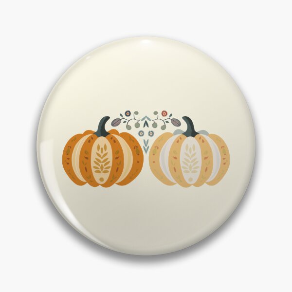Item preview, Scandinavian Folk Art, Floral Pumpkin designed and sold by xiao xuans.
