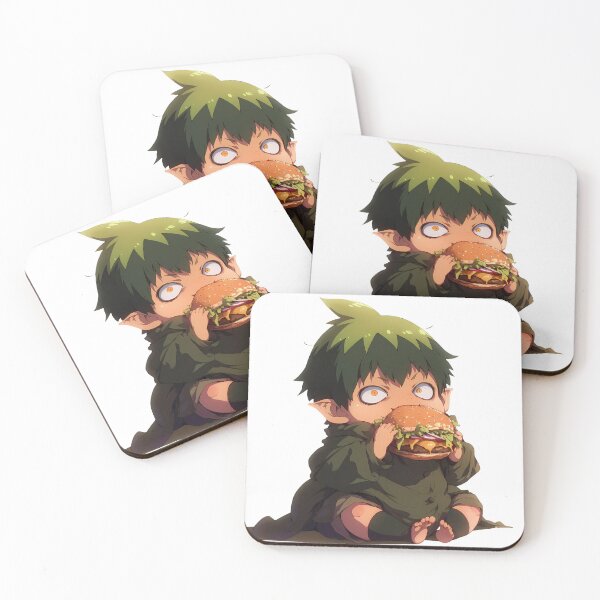 Item preview, Anime Amaimon Blue Exorcist Chibi Burger Caótico Kawaii Verde Espíritu travieso de anime designed and sold by earlobejerk.