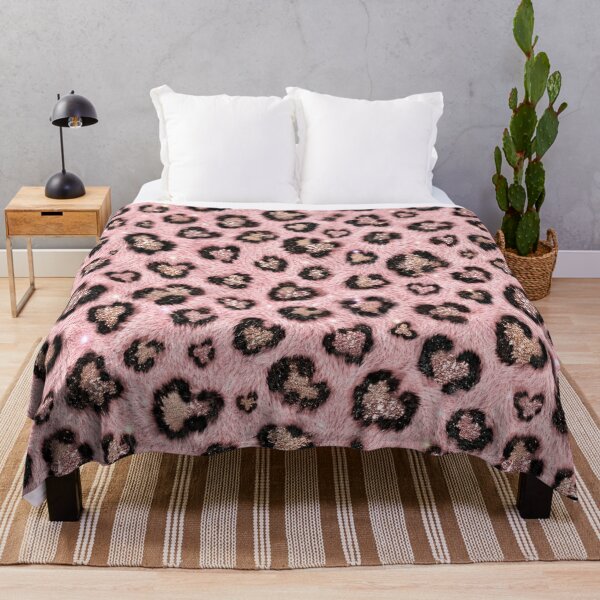 Item preview, Sparkly Pink Leopard Faux Fur Pattern designed and sold by Ioanna-Studio.