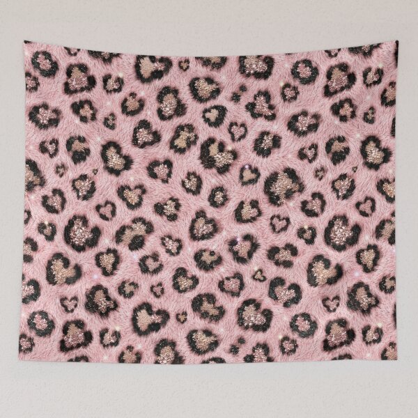 Item preview, Sparkly Pink Leopard Faux Fur Pattern designed and sold by Ioanna-Studio.
