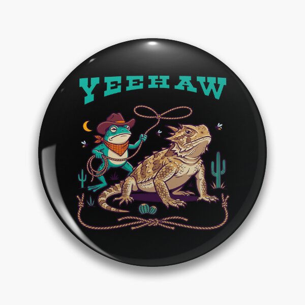 Item preview, Yeehaw Frog And Lizard Cowboy Rodeo designed and sold by TeeARTHY.