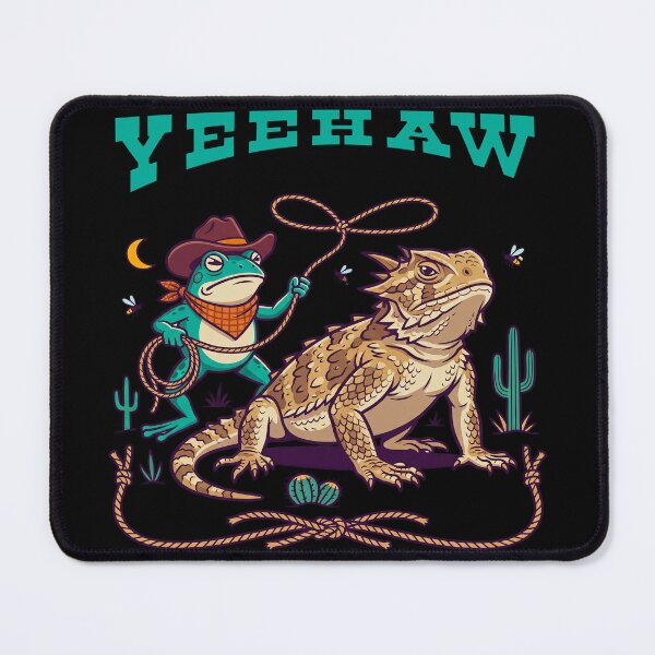Item preview, Yeehaw Frog And Lizard Cowboy Rodeo designed and sold by TeeARTHY.