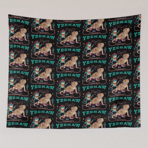 Item preview, Yeehaw Frog And Lizard Cowboy Rodeo designed and sold by TeeARTHY.