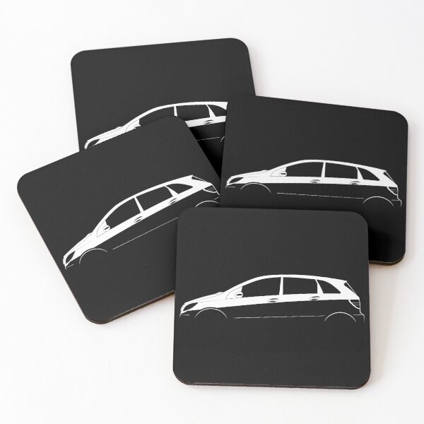 Item preview, B-Class (W245) (White) designed and sold by Car Silhouettes.