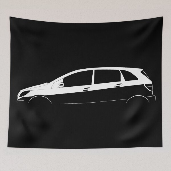 Item preview, B-Class (W245) (White) designed and sold by Car Silhouettes.