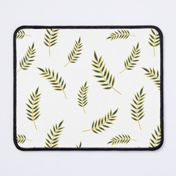 Item preview, Minimalist blue and gold fern leaves seamless pattern designed and sold by TanalyFlowers.