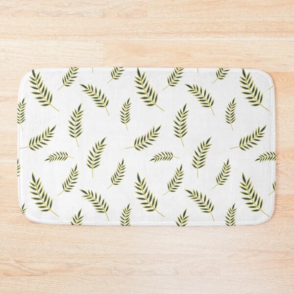 Item preview, Minimalist blue and gold fern leaves seamless pattern designed and sold by TanalyFlowers.