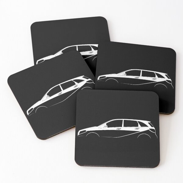 Item preview, B-Class (W246) (White) designed and sold by Car Silhouettes.