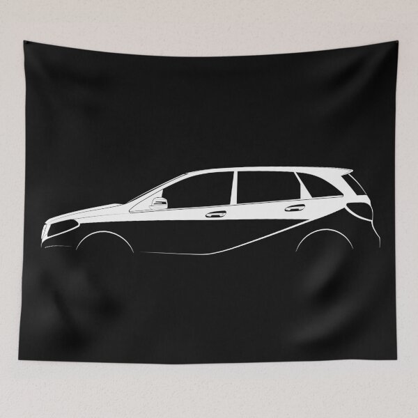 Item preview, B-Class (W246) (White) designed and sold by Car Silhouettes.