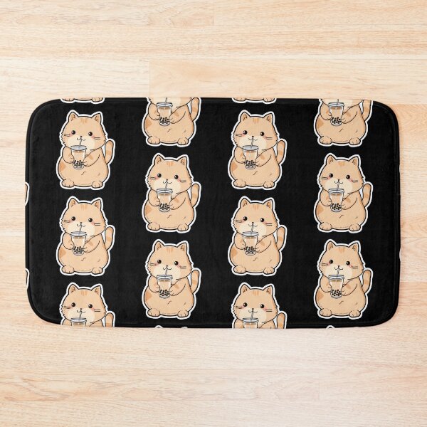 Item preview, Cat holding boba designed and sold by Phongphut.