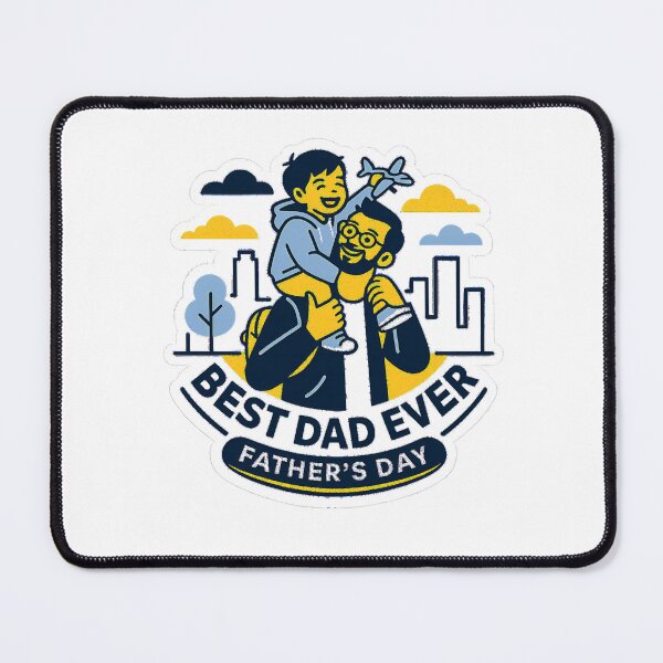 Item preview, Best Dad Ever Father's Day Sticker – Dad and Son Illustration with Airplane, Family Love Design designed and sold by naruto4925.