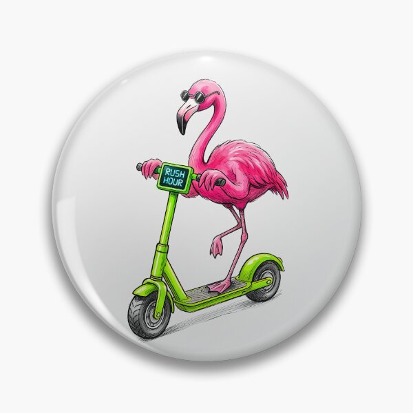 Item preview, Rush Hour Flamingo: Beating the Traffic Jam Art designed and sold by SoulPT.