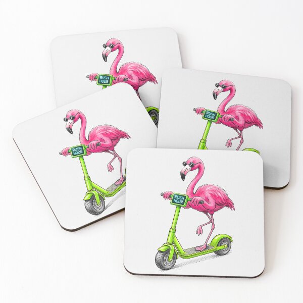 Item preview, Rush Hour Flamingo: Beating the Traffic Jam Art designed and sold by SoulPT.