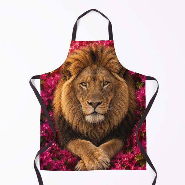 Item preview, Majestic Lion Among Pink Blossoms designed and sold by Pure Craft.