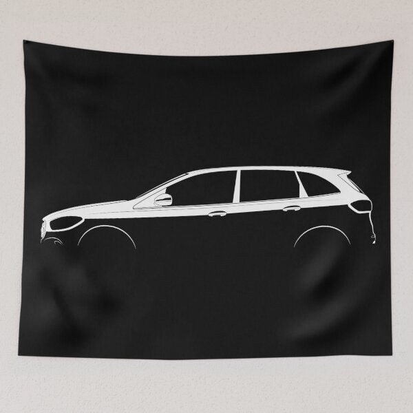 Item preview, B-Class (W247) (White) designed and sold by Car Silhouettes.