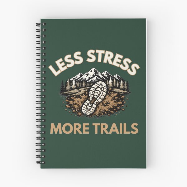 Item preview, Less Stress More Trails | Trail Running Mountain Runner T-Shirt designed and sold by The Hairy Melon.