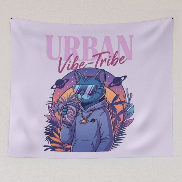 Item preview, Vaporwave Blue Cat Hoodie Sunglasses Synthwave Aesthetic T-Shirt Design designed and sold by BLUESKY11a.