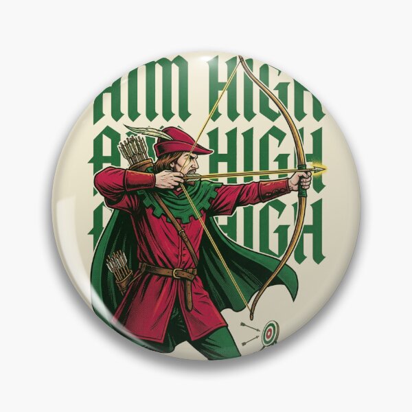 Item preview, Retro Pop Art Medieval Archer Aim High designed and sold by DuckOddity.