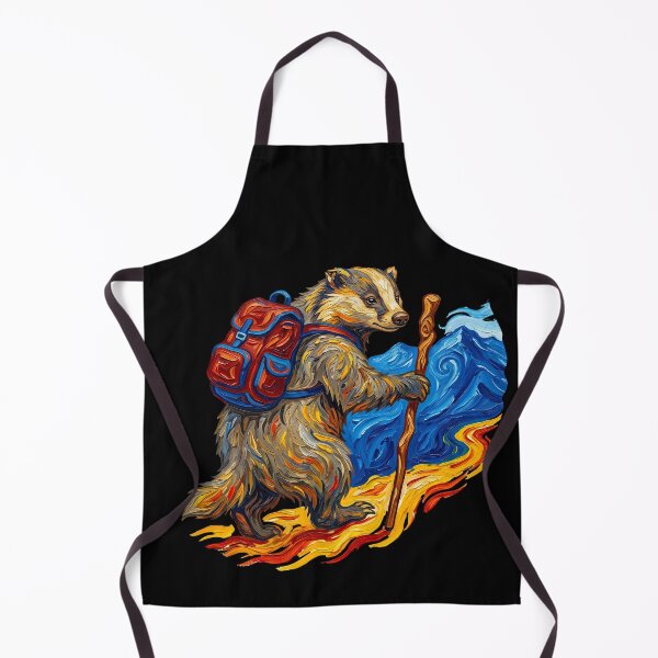 Item preview, Wanderlust Explorer Badger Hiking Nature Journey designed and sold by TeeARTHY.