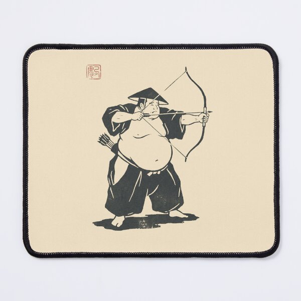 Item preview, Minimalist Ukiyo-e Medieval Archer Woodblock designed and sold by DuckOddity.