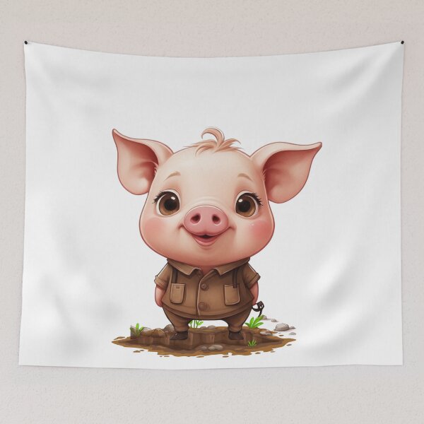 Item preview, The Sweet Little Traveling Pig . designed and sold by NewtBoo.