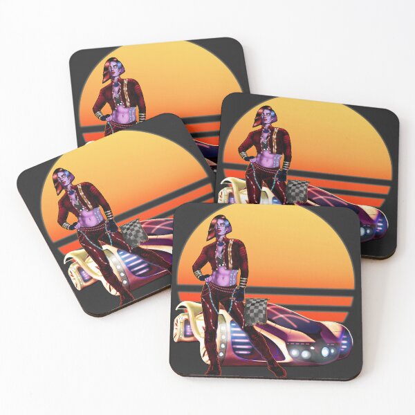 Item preview, Cyberpunk Synthwave Racing Outlaw Girl designed and sold by KArtLab.