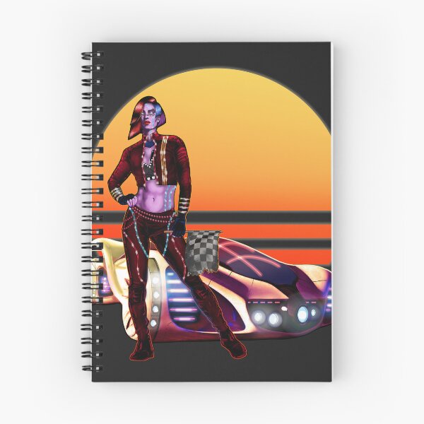 Item preview, Cyberpunk Synthwave Racing Outlaw Girl designed and sold by KArtLab.