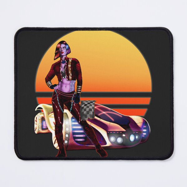 Item preview, Cyberpunk Synthwave Racing Outlaw Girl designed and sold by KArtLab.