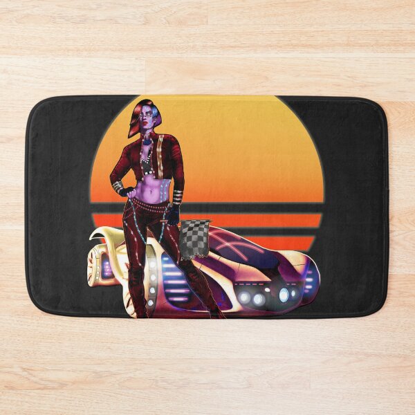 Item preview, Cyberpunk Synthwave Racing Outlaw Girl designed and sold by KArtLab.