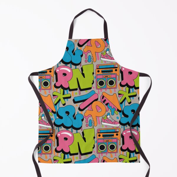 Item preview, Bold Street Art Pattern | Vibrant Graffiti Sneakers Boombox Seamless Repeat designed and sold by Midnight Veil Designs.