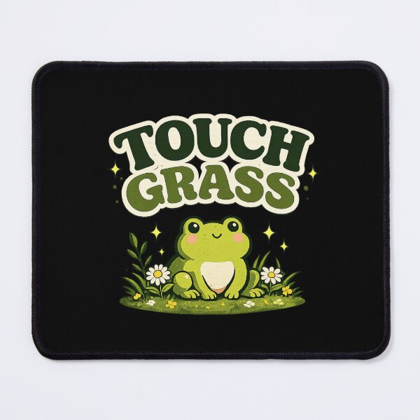 Item preview, Touch Grass Funny Frog Meme Design designed and sold by BlackShopps.
