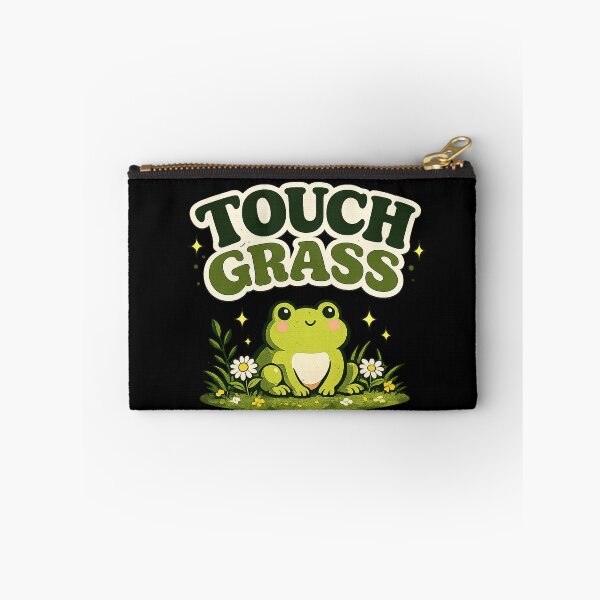 Item preview, Touch Grass Funny Frog Meme Design designed and sold by BlackShopps.