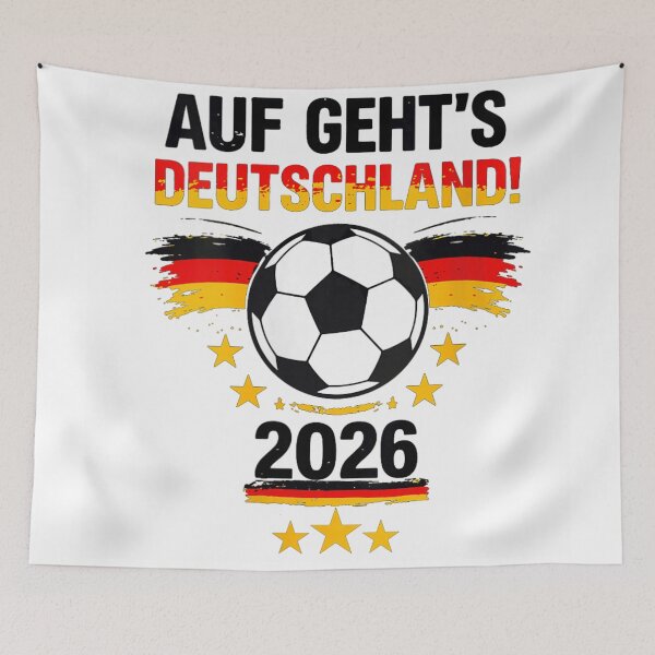Item preview, Auf Gehts Deutschland Germany Soccer Football Supporter Team Pride 2026 T-Shirt designed and sold by Serene woods.
