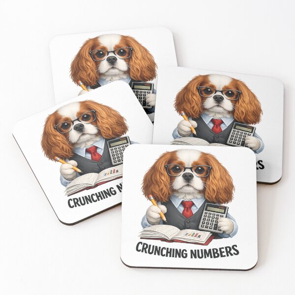 Item preview, Crunching Numbers Blenheim Cavalier designed and sold by SpottyRainbow.