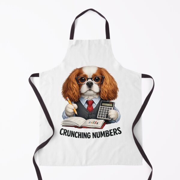 Item preview, Crunching Numbers Blenheim Cavalier designed and sold by SpottyRainbow.