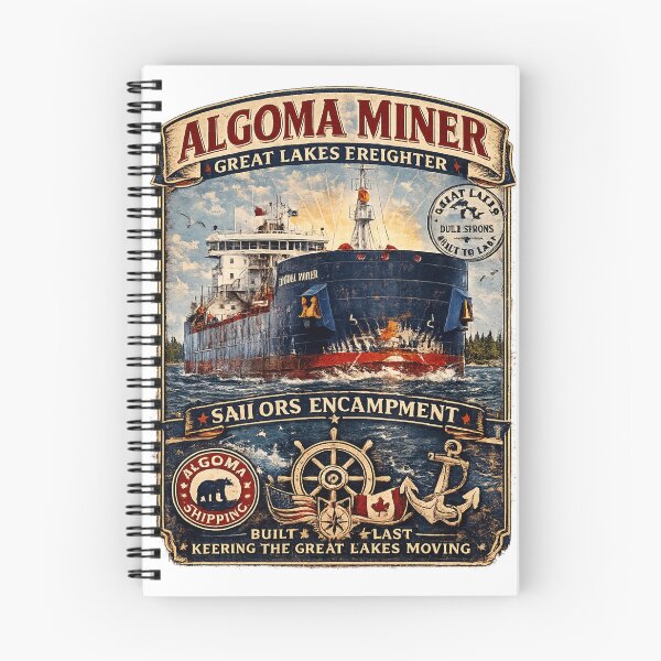 Item preview, Algoma Miner Logo designed and sold by greatlakesimage.