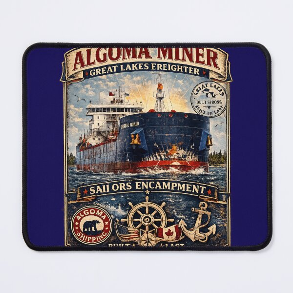 Item preview, Algoma Miner Logo designed and sold by greatlakesimage.