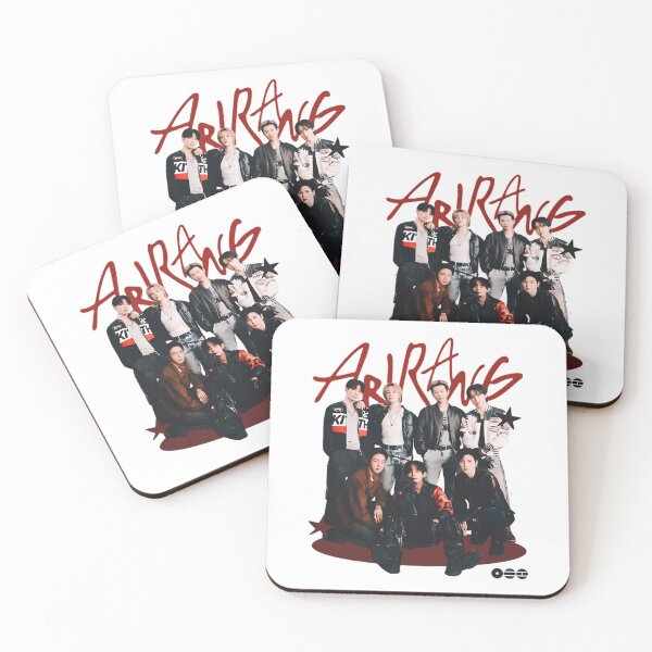 Item preview, Bts Arirang Group Poster Red Accent designed and sold by LorenBehre.