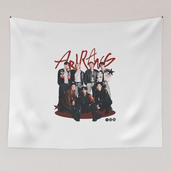 Item preview, Bts Arirang Group Poster Red Accent designed and sold by LorenBehre.