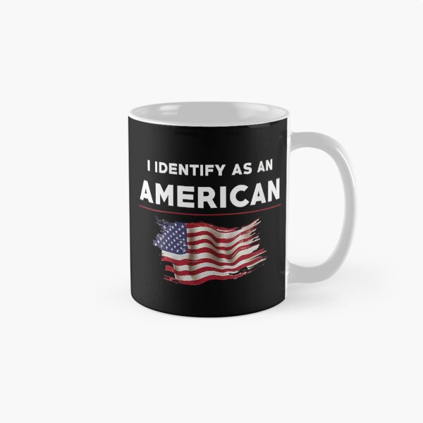 Item preview, I Identify As An American Patriotic Distressed United States Flag T-Shirt designed and sold by Serene woods.