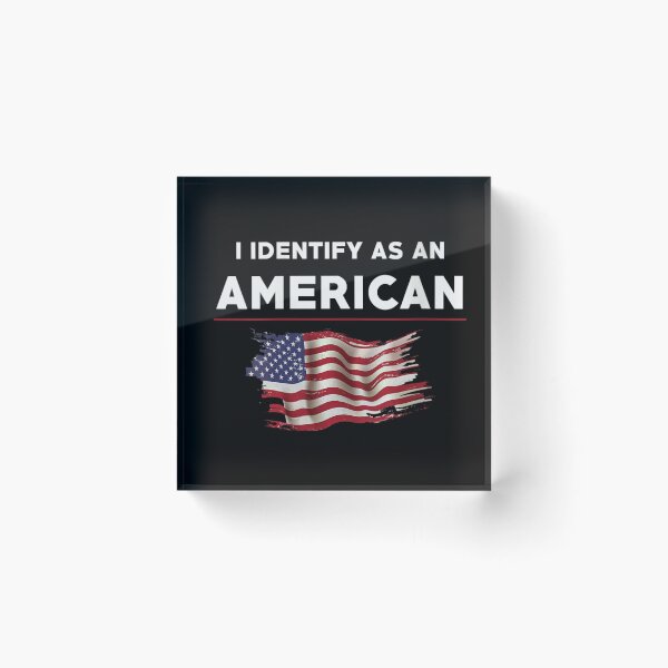 Item preview, I Identify As An American Patriotic Distressed United States Flag T-Shirt designed and sold by Serene woods.