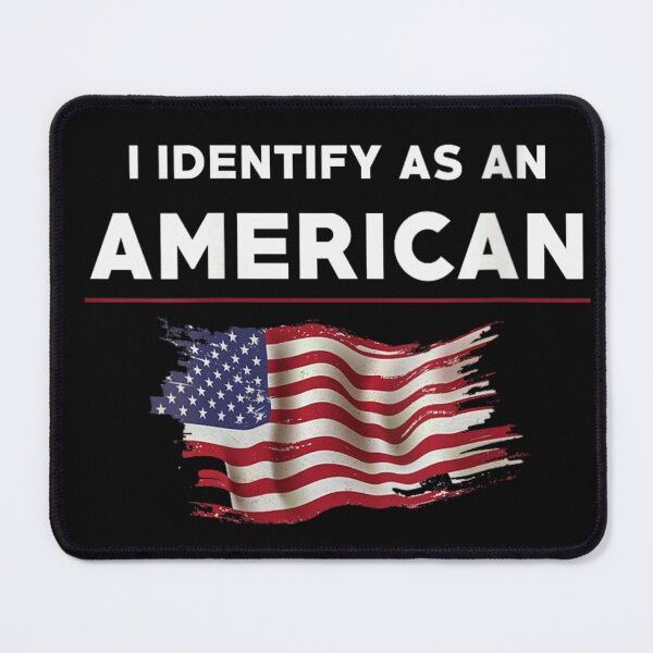 Item preview, I Identify As An American Patriotic Distressed United States Flag T-Shirt designed and sold by Serene woods.
