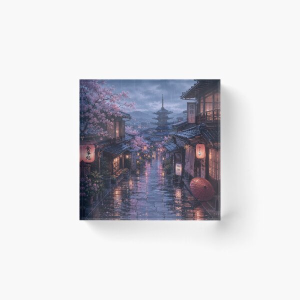 Item preview, Rainy Night in Ancient Japanese Town designed and sold by 0606PM.